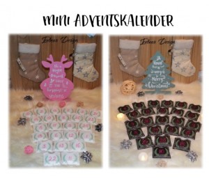 Stickserie - Adventskalender Mini Hüllen 1-24 Zahlen